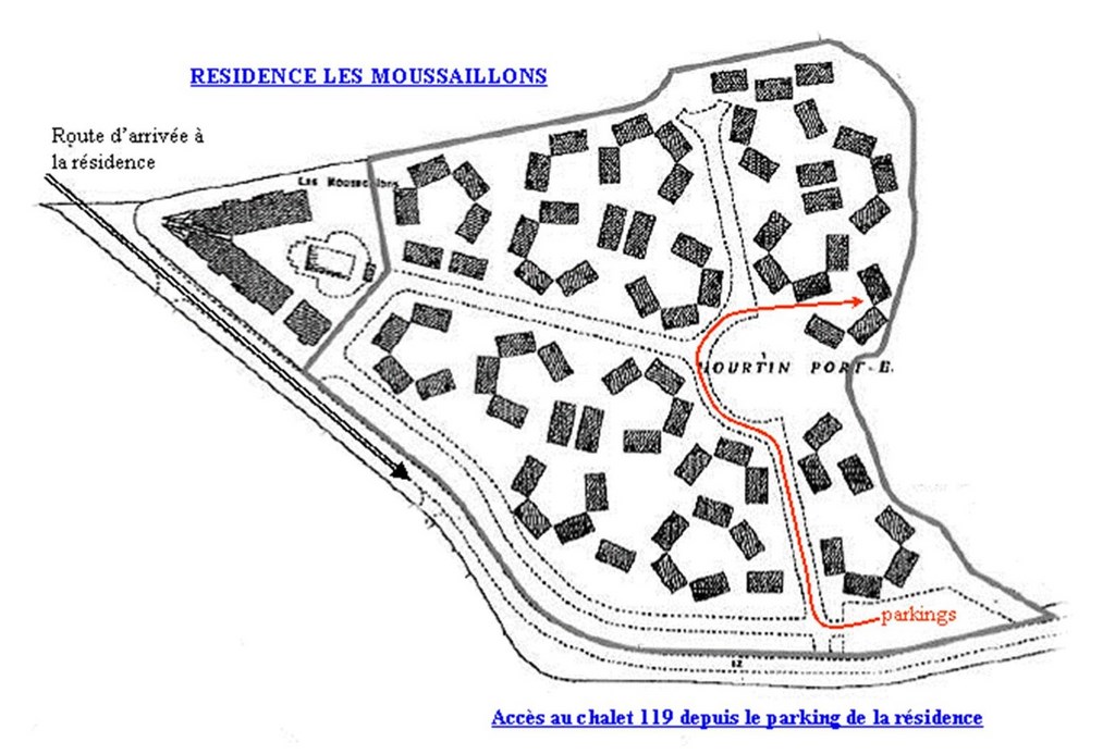 plan accès piéton chalet 119