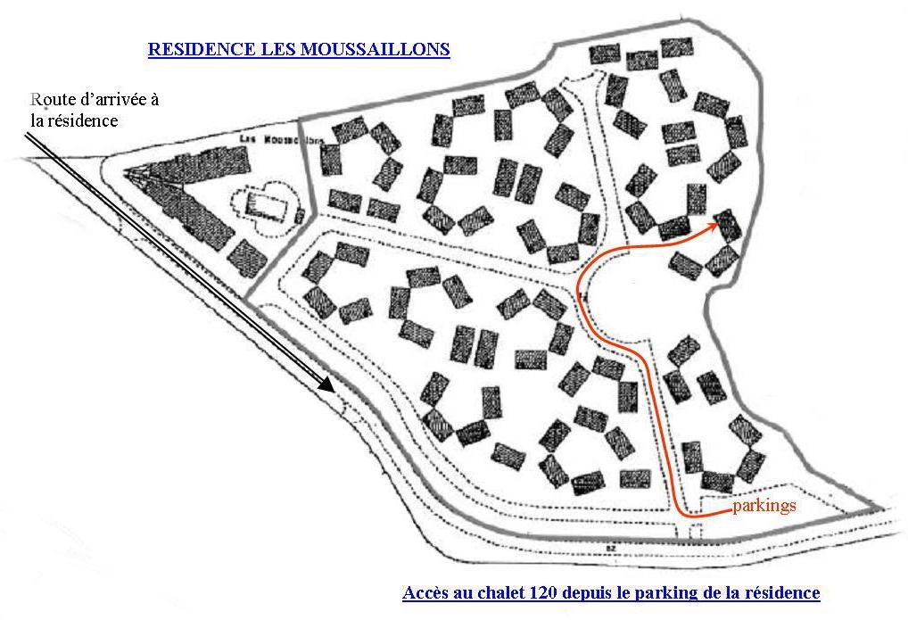 plan accès piéton chalet 119