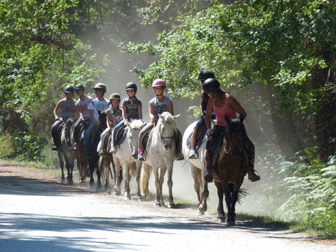 retour de balade équitation hourtin